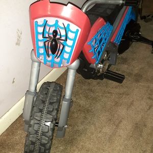New: Spiderman electric motorcycle